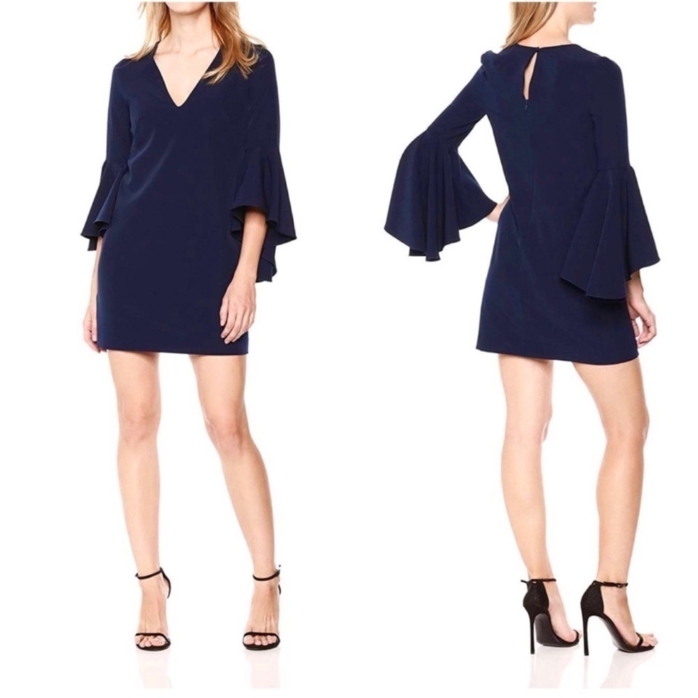 Milly Navy Italian Cady Nicole Dress